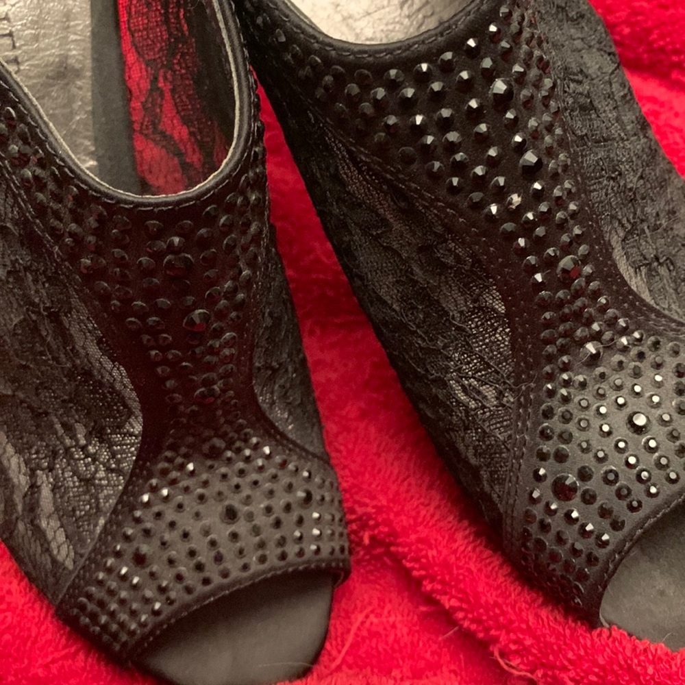 Satin, lace, & spikes.